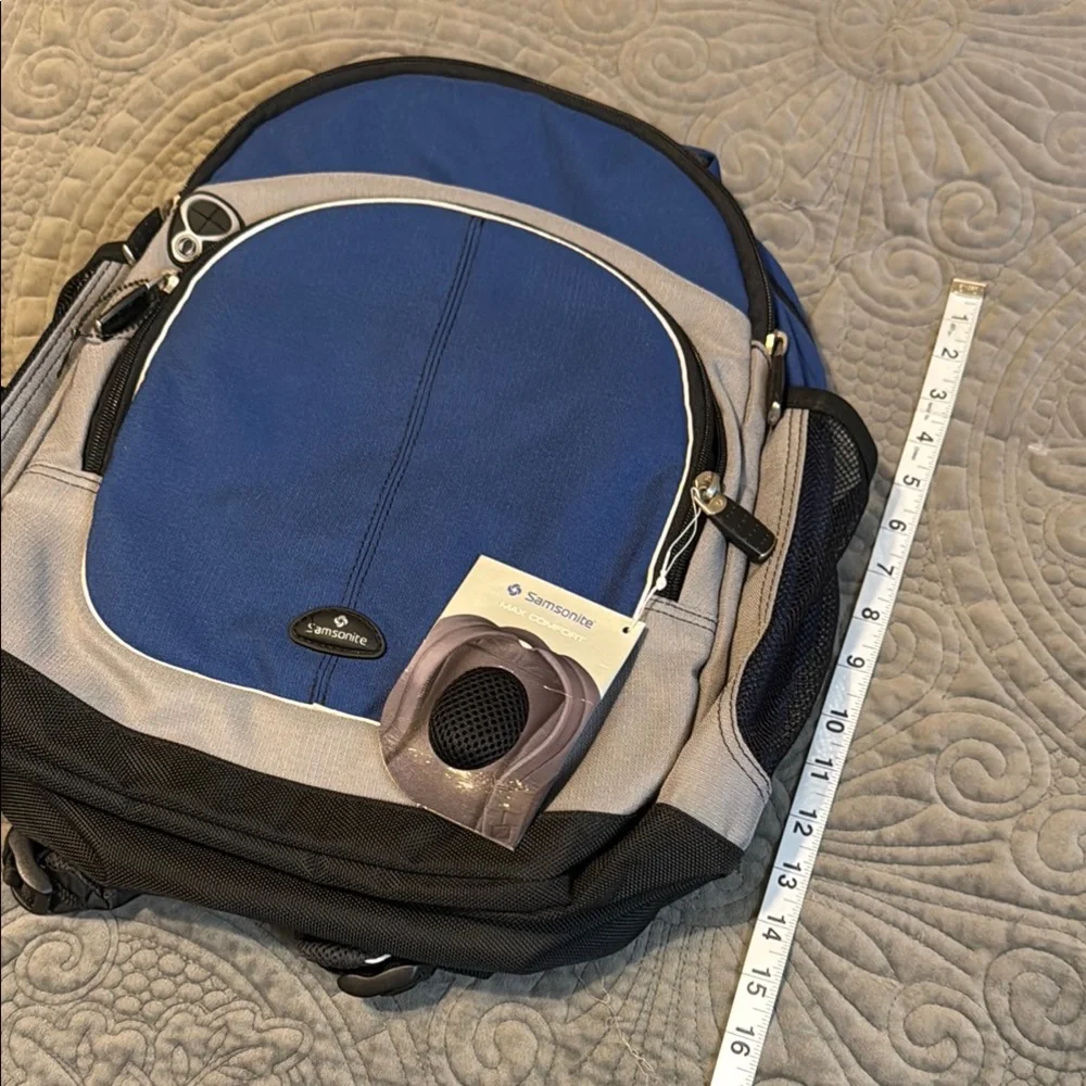 Samsonite Classic Blue and Gray Backpack